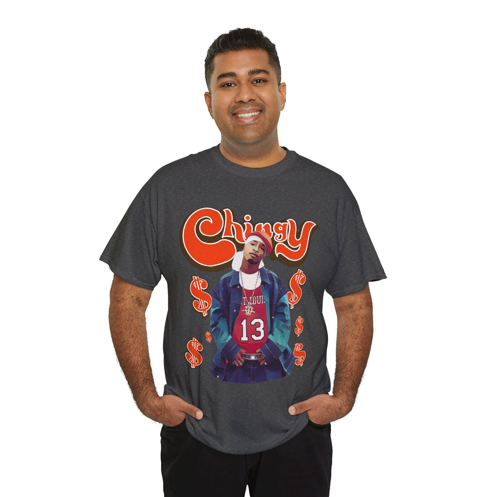 Chingy Retro Rap Tee — "Chingy" Graphic Shirt with Dollar Sign Motif