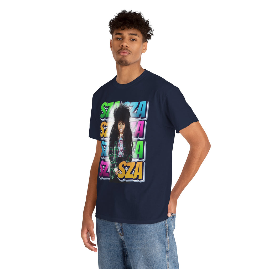 Sza Portrait Graphic Tee — Colorful Retro SZA Fan Shirt